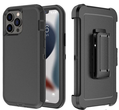 Black defender case for - black, iphone