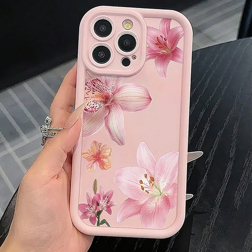 Pink floral phone - phone, for